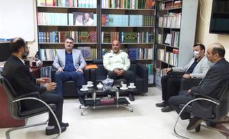 جلسه مدیرحج و زیارت با رئیس پلیس مواد مخدر استان در خصوص صیانت از زائران حج تمتع 1401  