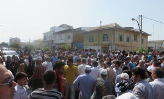 مراسم تشییع پیکر 1 جان باخته حادثه «منا» در شهرستان بندر ترکمن