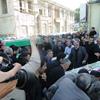 مراسم تشييع  و به  خاک سپاری  پیکر مطهر شهداي عمليات تروريستي سامرا صبح امروز در گرگان برگزار شد