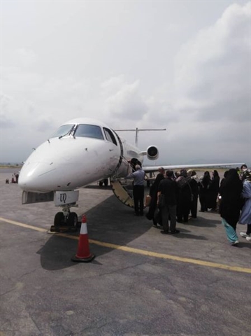 اعزام دومین گروه زائران عتبات عالیات از فرودگاه بین المللی گرگان  به نجف اشرف