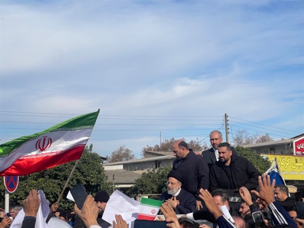 مراسم استقبال پرشور مردم شریف استان گلستان از رئیس جمهور