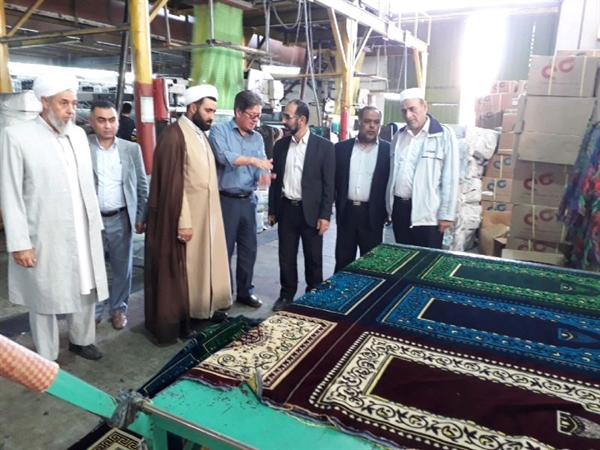 بازدید مدیر حج و زیارت استان گلستان  از کارخانه صحرا بافت خزر