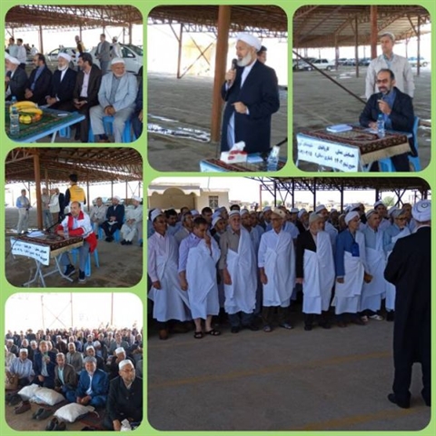 گزارش تصویری از جلسه مشترک آموزشی - توجیهی زائرین کاروان های حج تمتع 1402 شهرستان آق قلا 